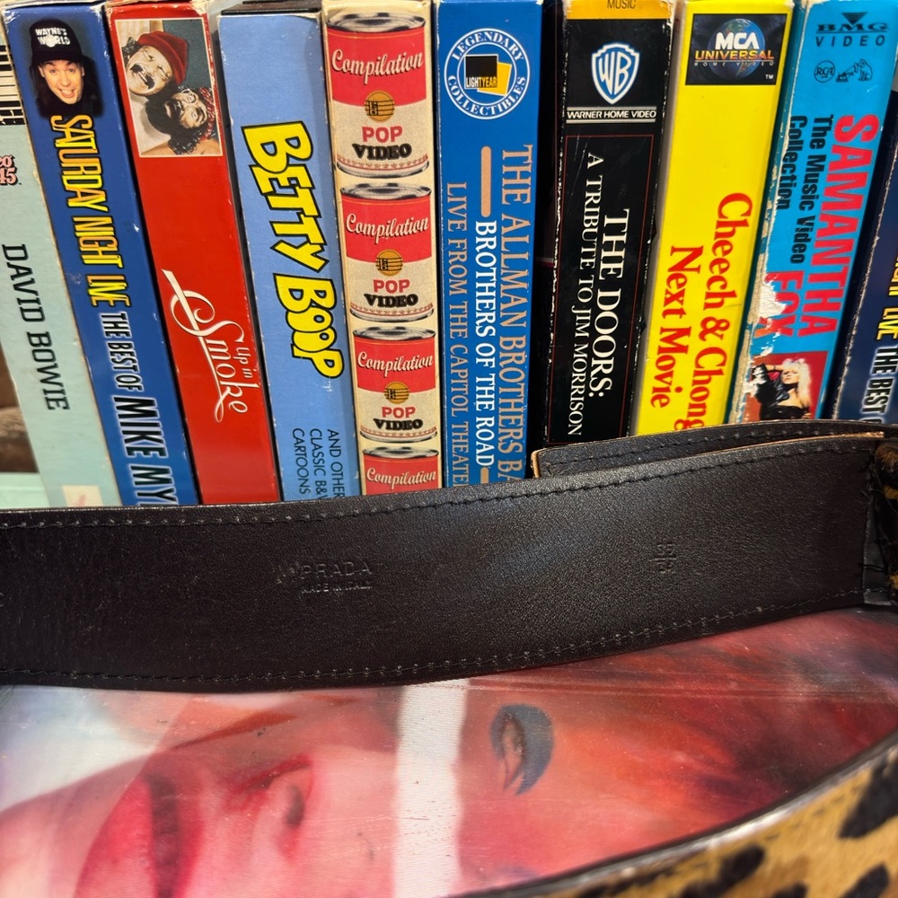 VINTAGE PRADA PONYHAIR WAIST BELT - Picture 5 of 6